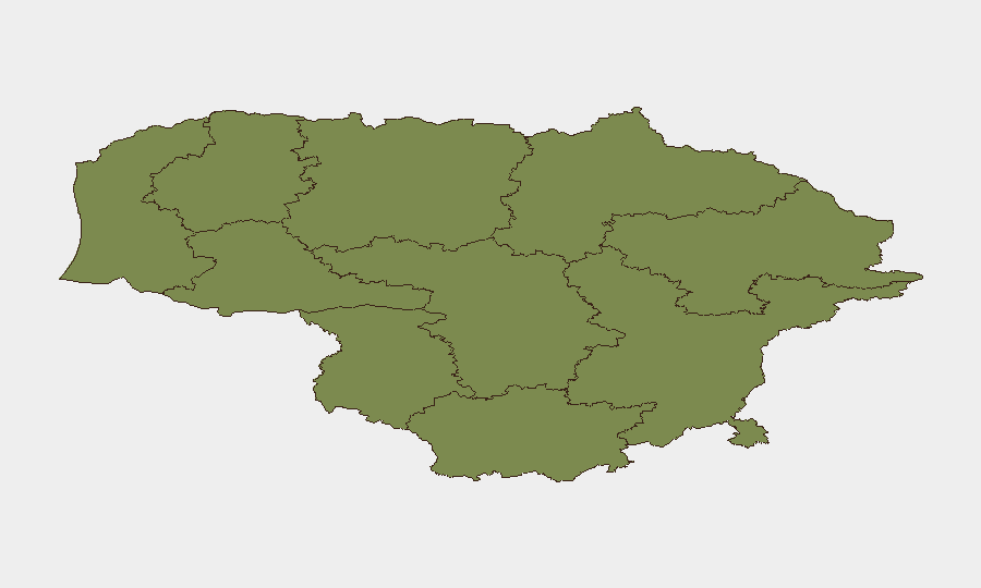 Lithuania sub-national risk map