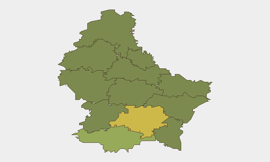 Luxembourg sub-national risk map
