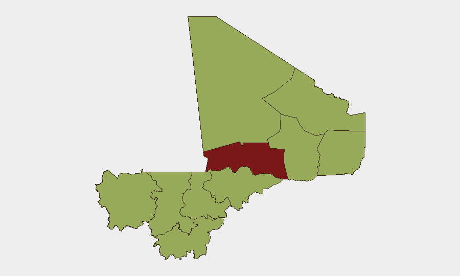 Mali sub-national risk map