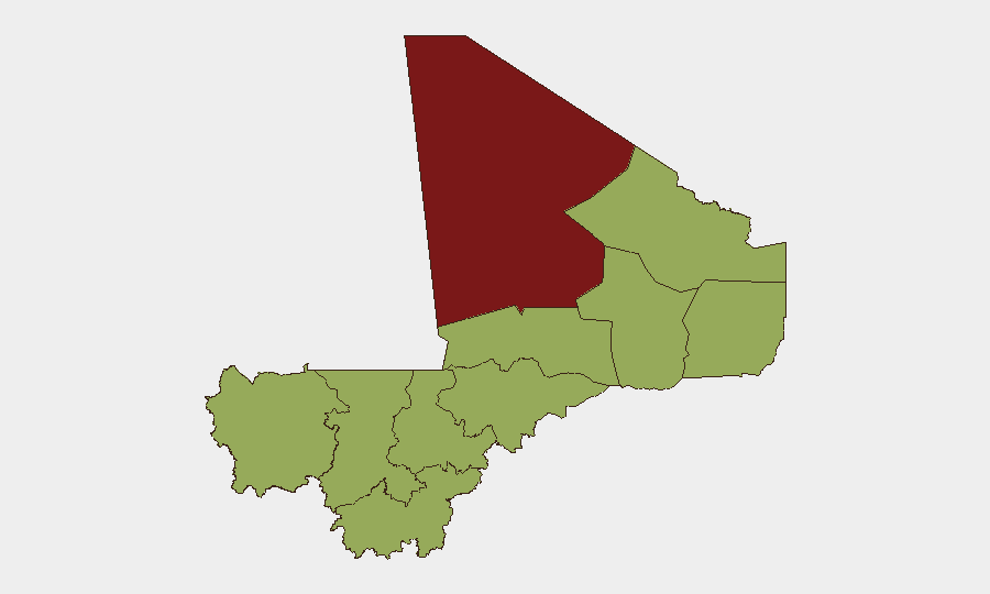 Mali sub-national risk map