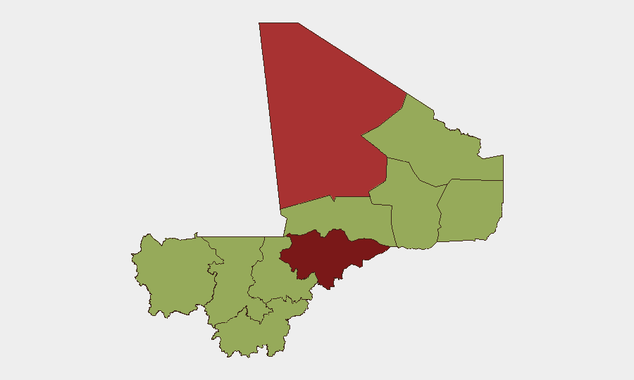 Mali sub-national risk map