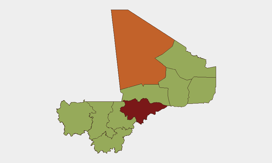 Mali sub-national risk map