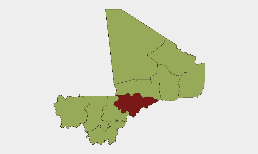 Mali sub-national risk map