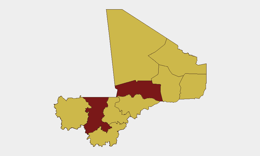 Mali sub-national risk map