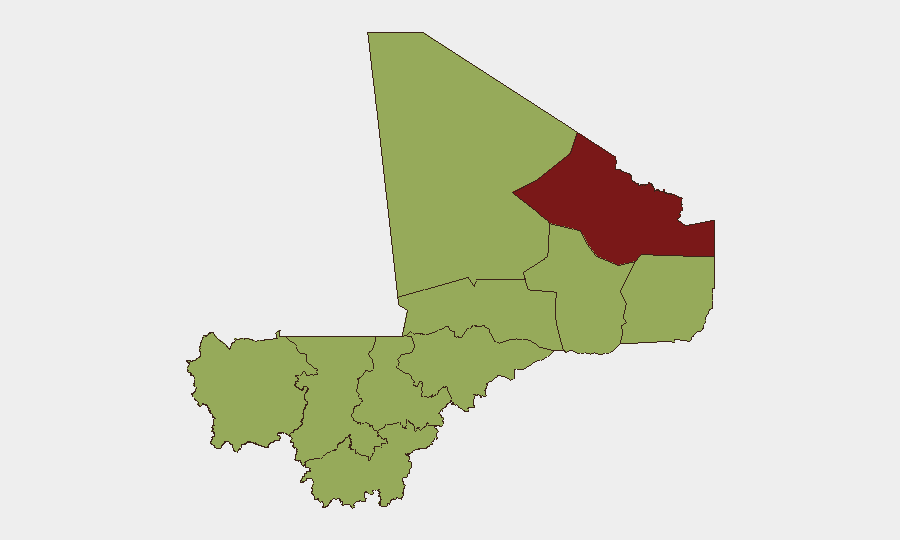 Mali sub-national risk map