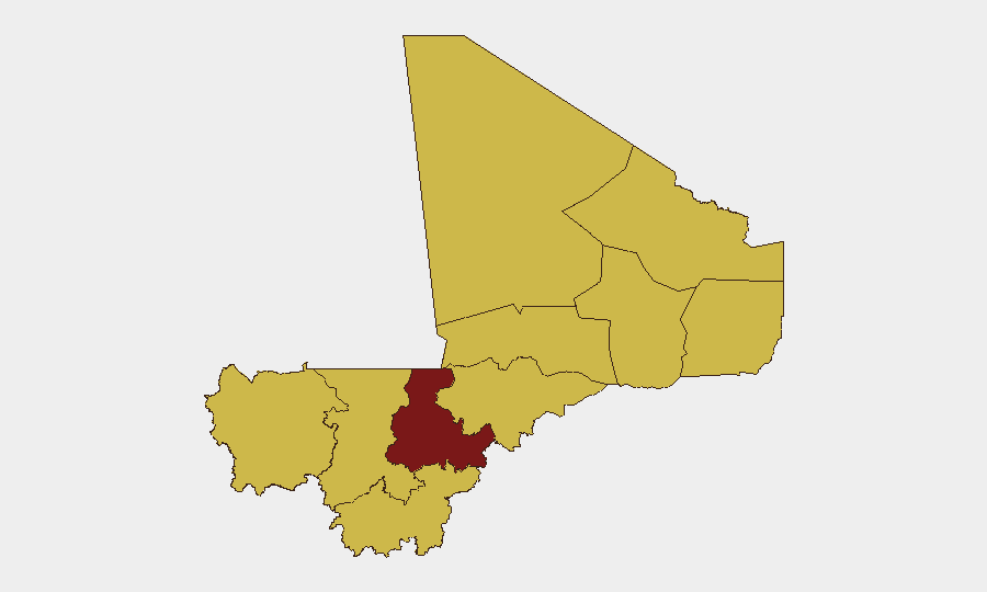 Mali sub-national risk map