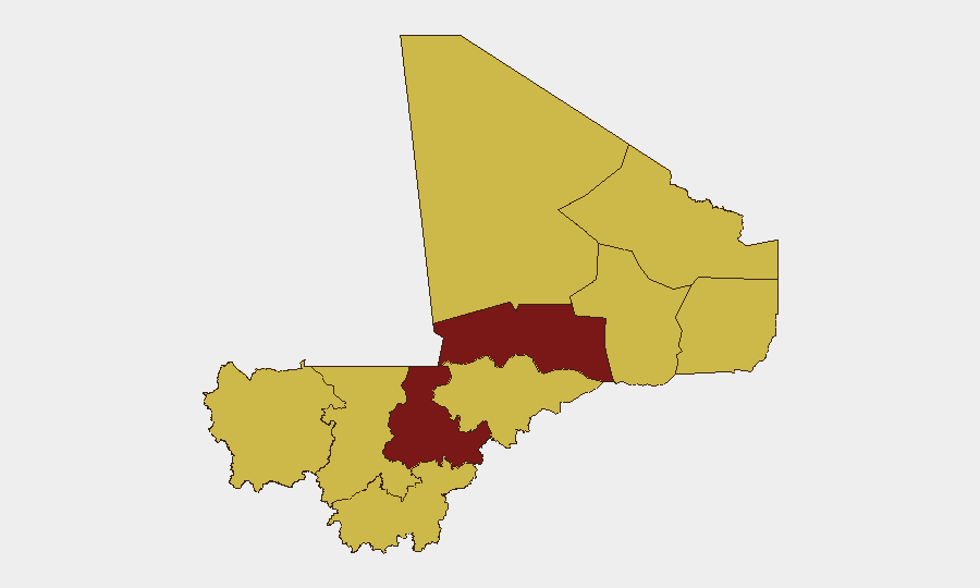 Mali sub-national risk map