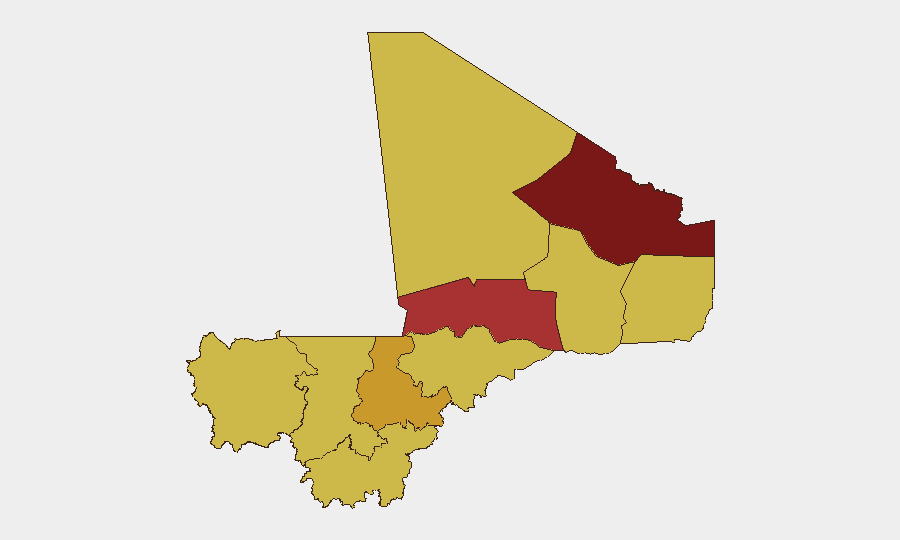 Mali sub-national risk map