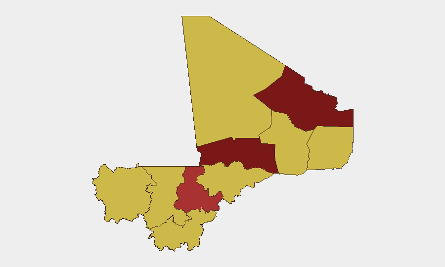 Mali sub-national risk map