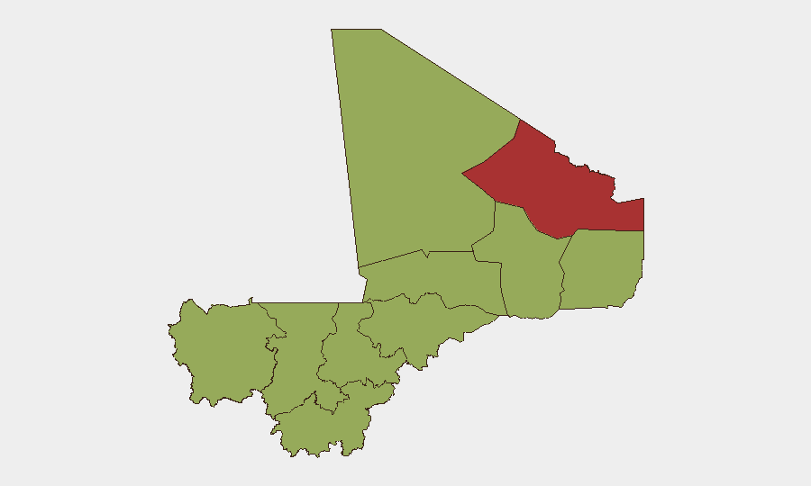 Mali sub-national risk map