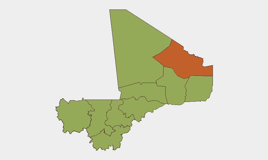 Mali sub-national risk map