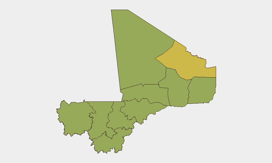 Mali sub-national risk map
