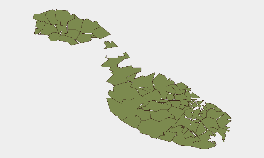 Malta sub-national risk map