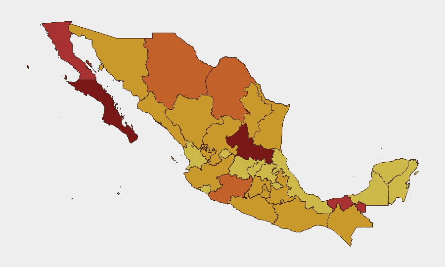 Mexico sub-national risk map