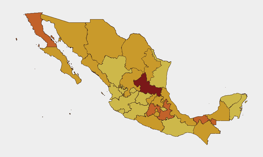 Mexico sub-national risk map