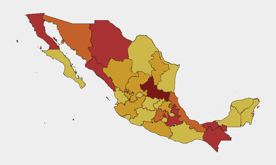 Mexico sub-national risk map
