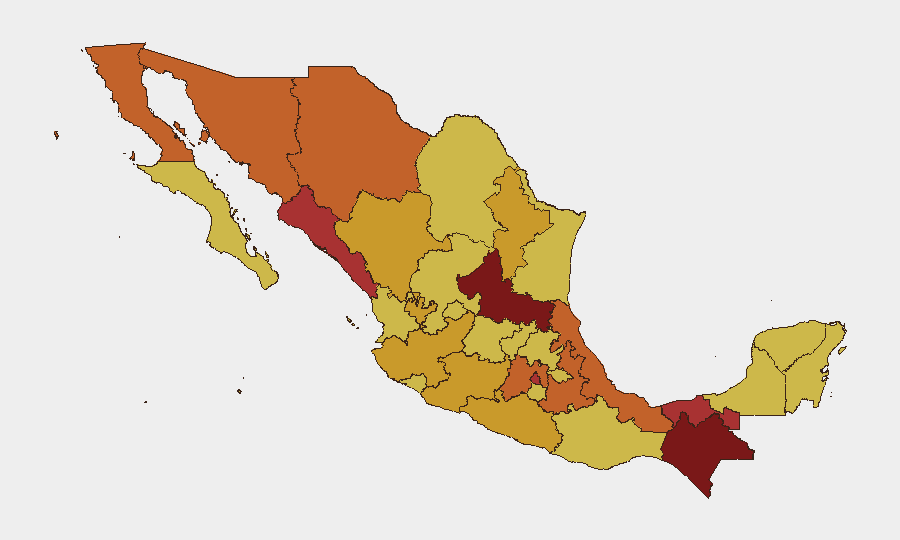 Mexico sub-national risk map