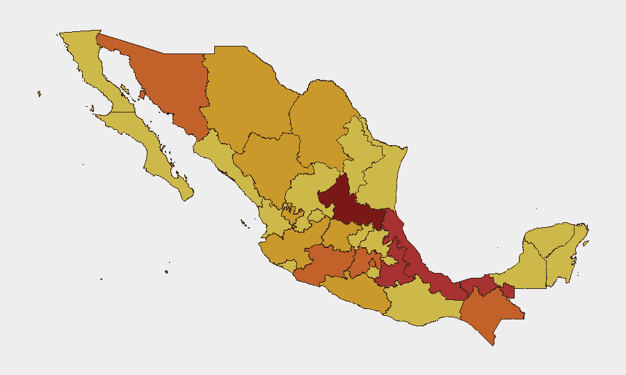 Mexico sub-national risk map