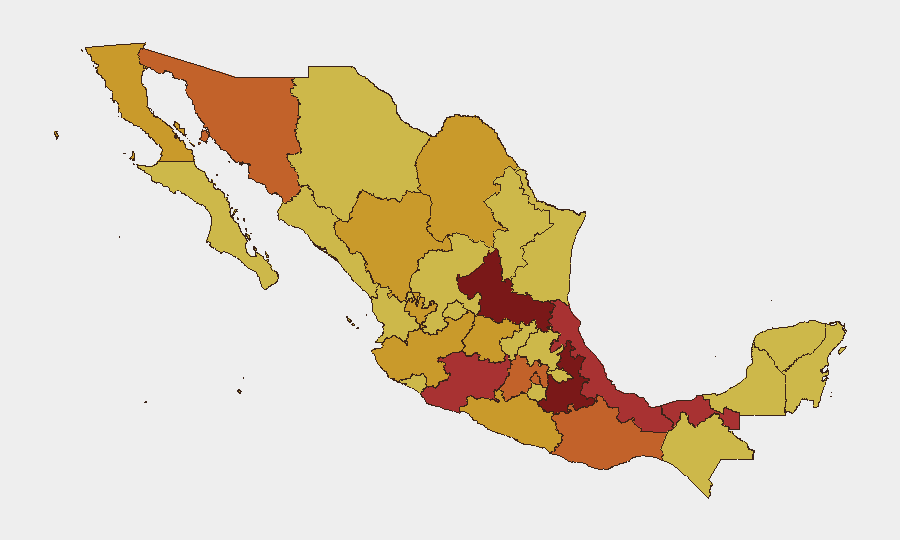 Mexico sub-national risk map