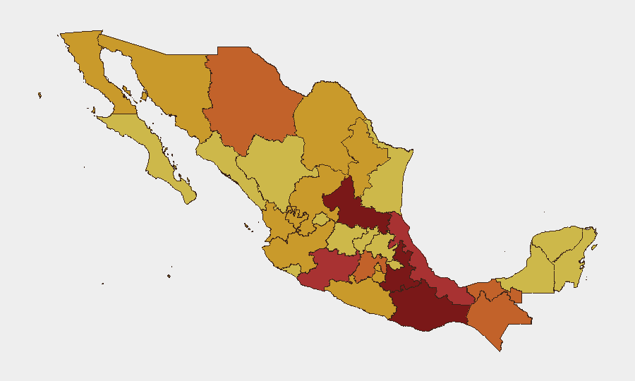 Mexico sub-national risk map