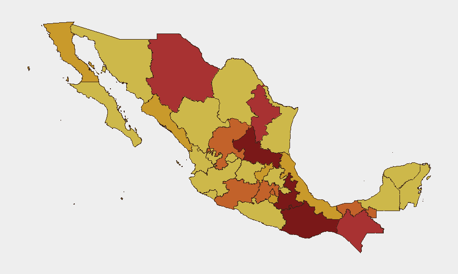 Mexico sub-national risk map