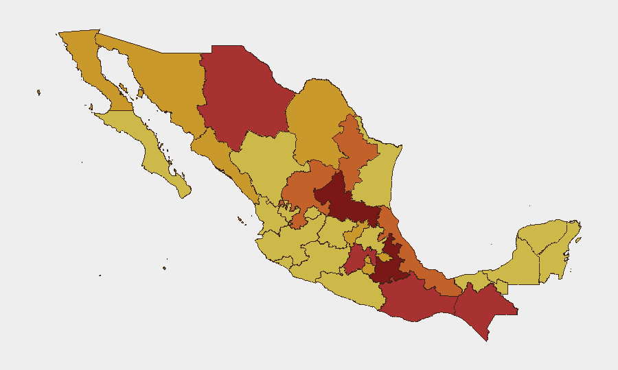Mexico sub-national risk map