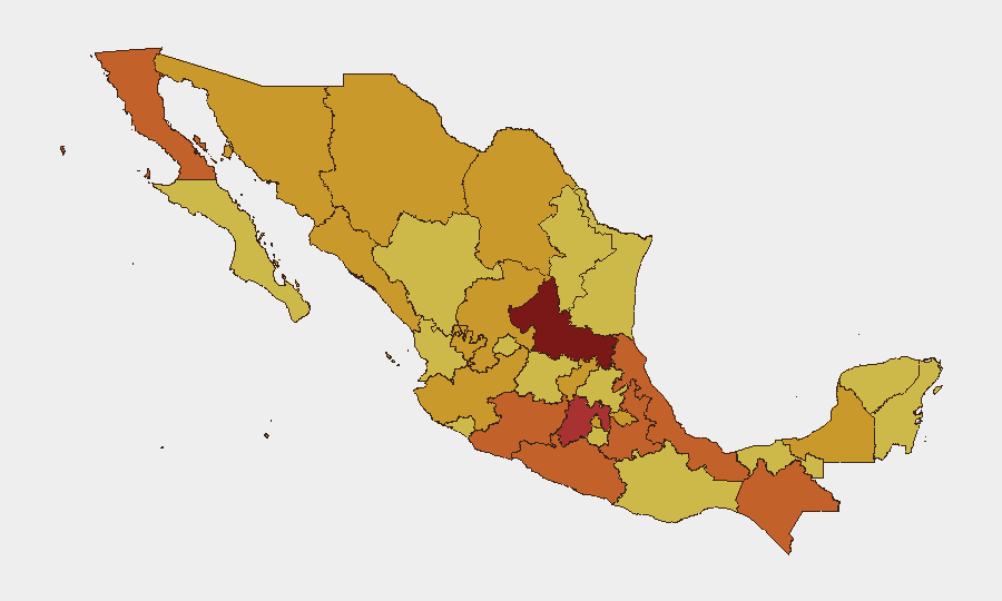 Mexico sub-national risk map