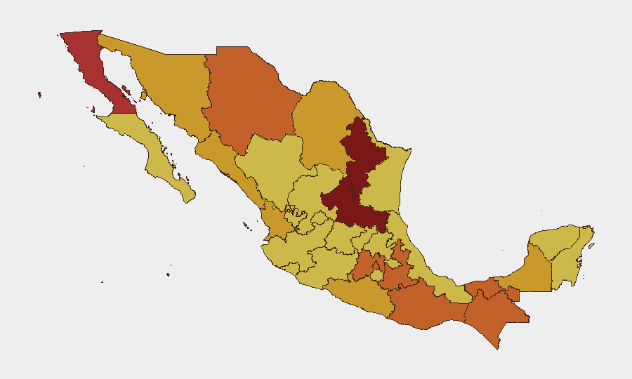 Mexico sub-national risk map