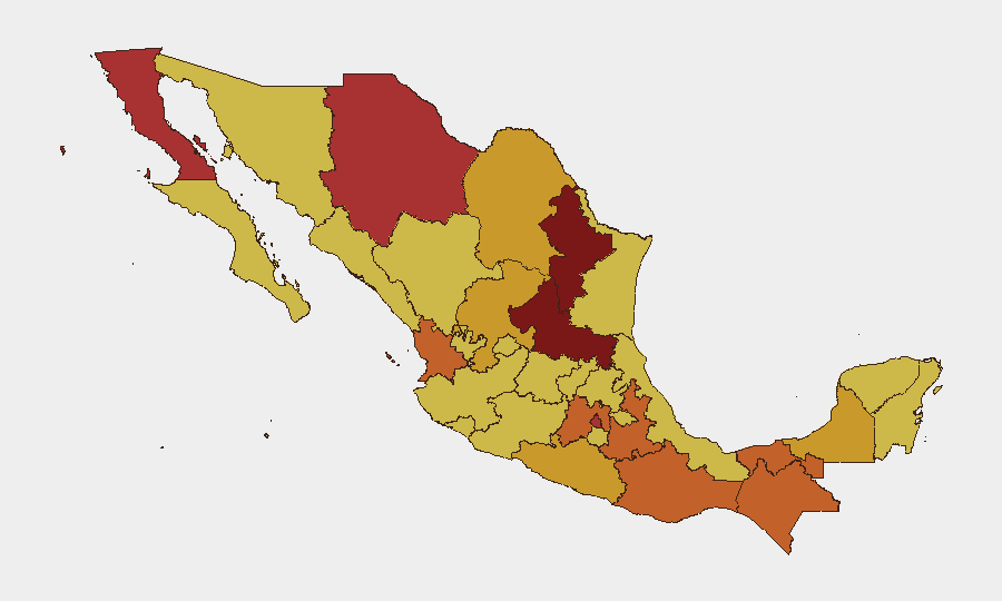 Mexico sub-national risk map