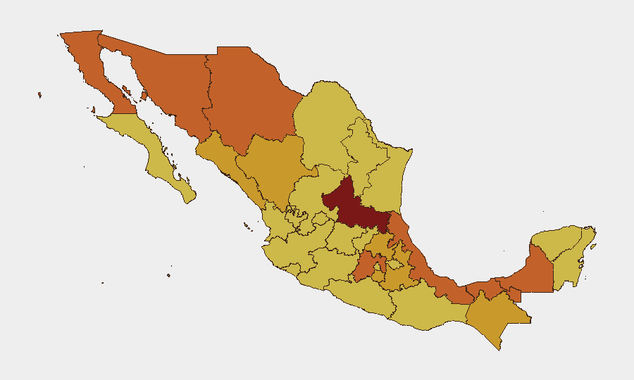 Mexico sub-national risk map