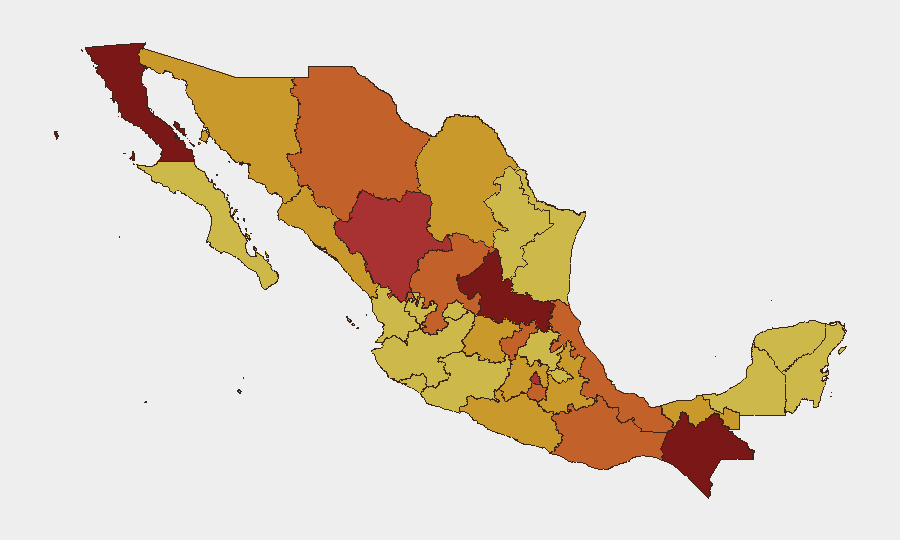 Mexico sub-national risk map