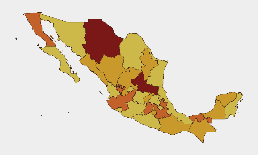 Mexico sub-national risk map