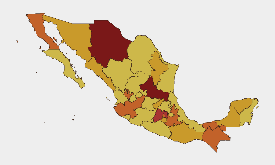 Mexico sub-national risk map