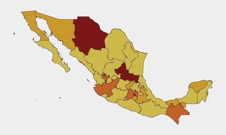 Mexico sub-national risk map