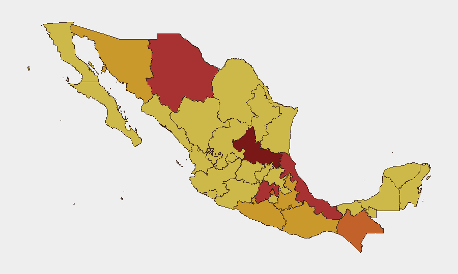 Mexico sub-national risk map