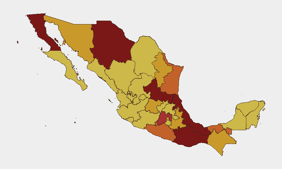 Mexico sub-national risk map