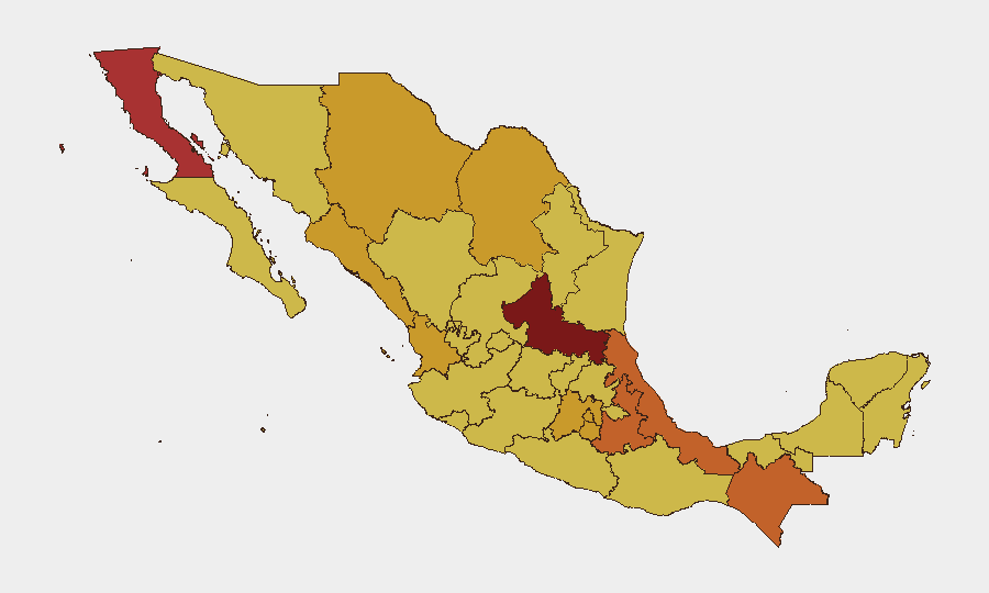 Mexico sub-national risk map