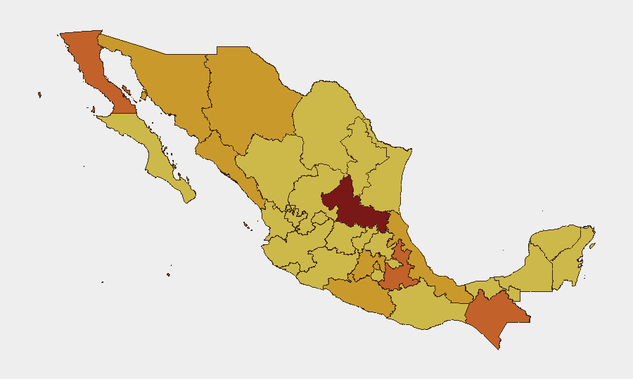Mexico sub-national risk map