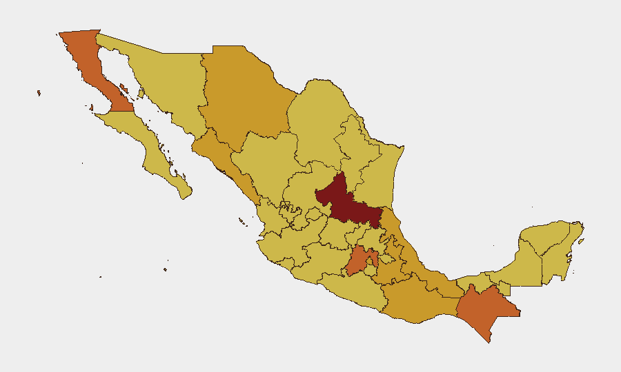 Mexico sub-national risk map