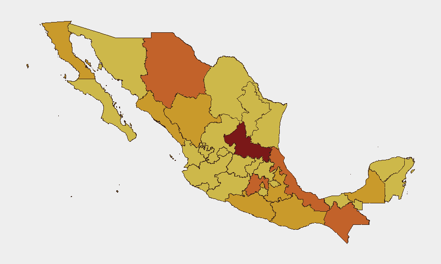 Mexico sub-national risk map
