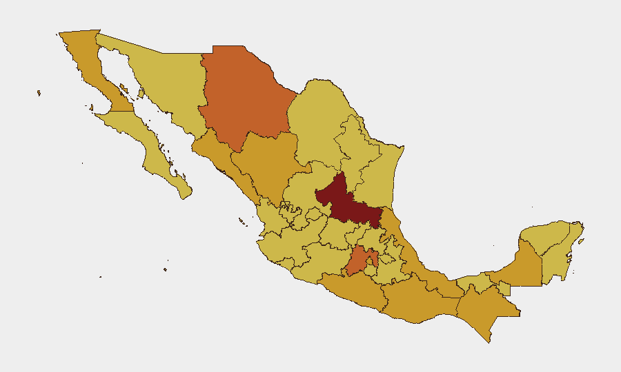 Mexico sub-national risk map