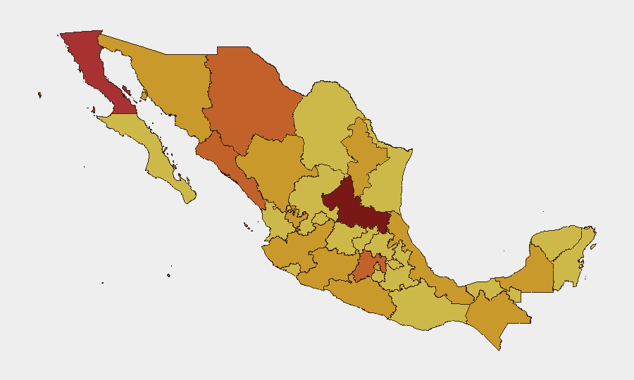 Mexico sub-national risk map