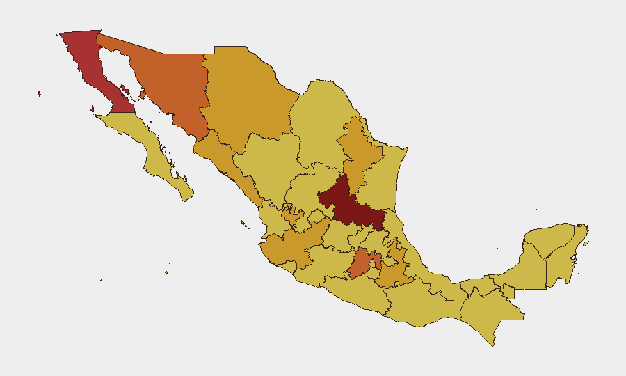 Mexico sub-national risk map