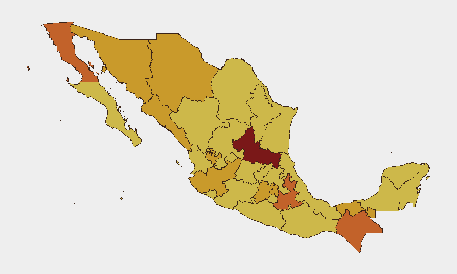 Mexico sub-national risk map
