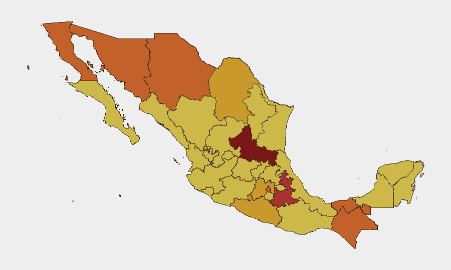 Mexico sub-national risk map