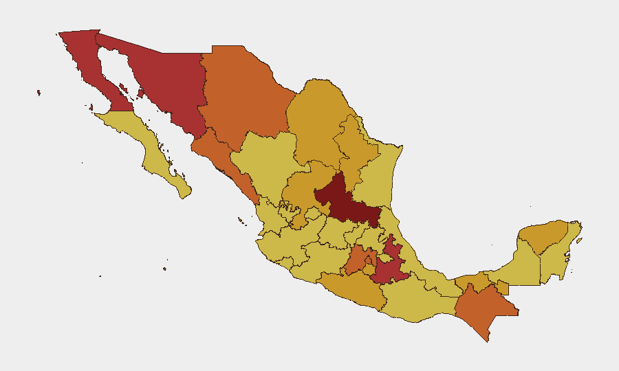 Mexico sub-national risk map