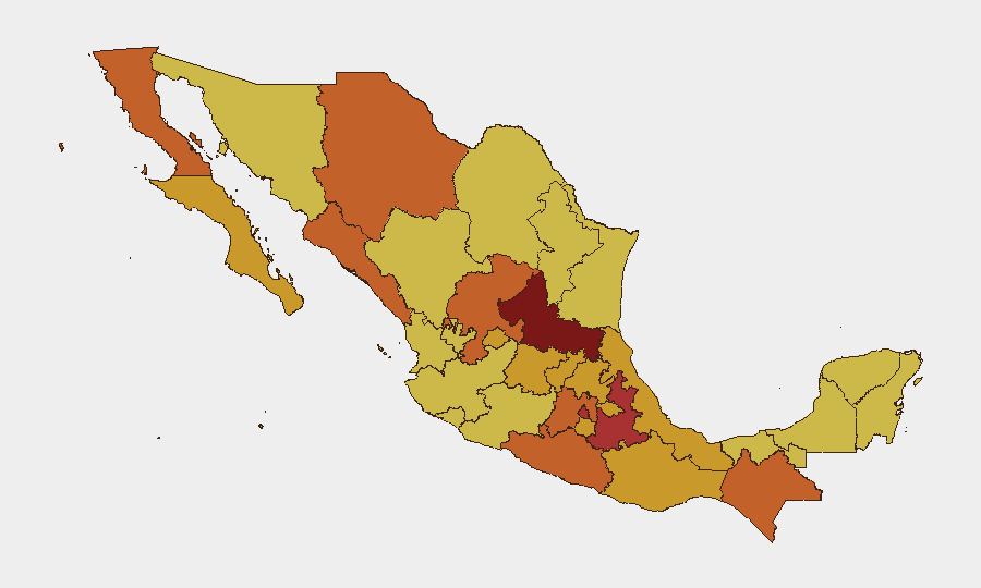 Mexico sub-national risk map