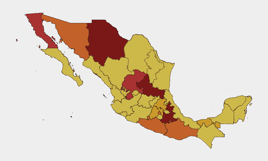 Mexico sub-national risk map