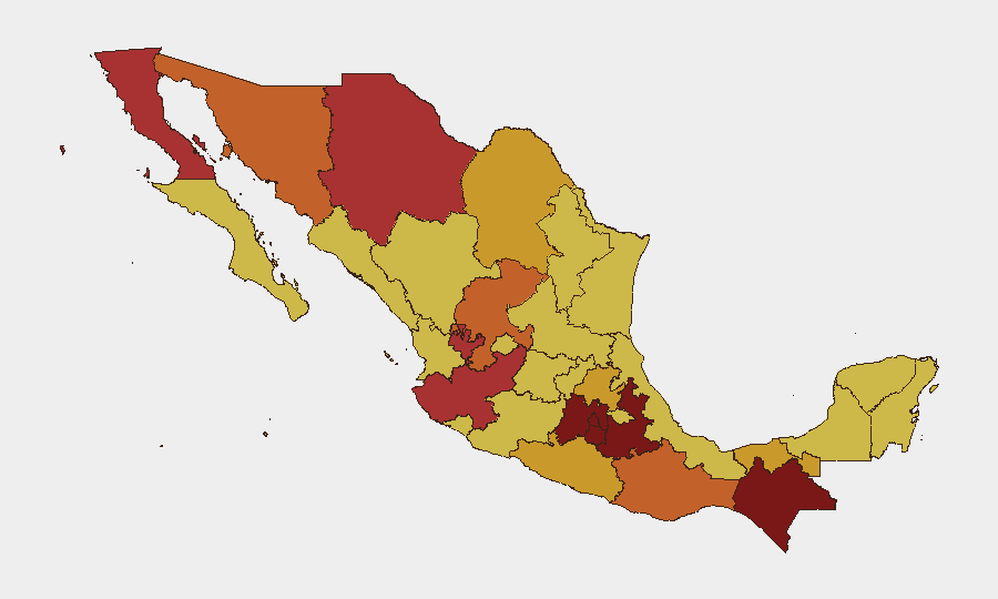 Mexico sub-national risk map