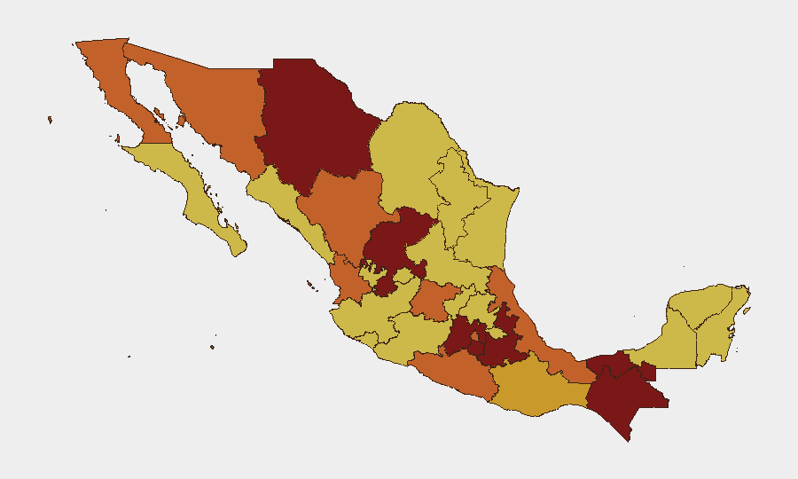 Mexico sub-national risk map